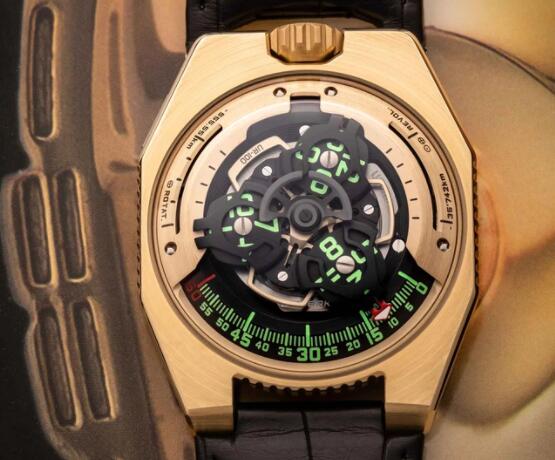 Replica Urwerk UR-100 GOLD EDITION "FIGHT - C19" Watch